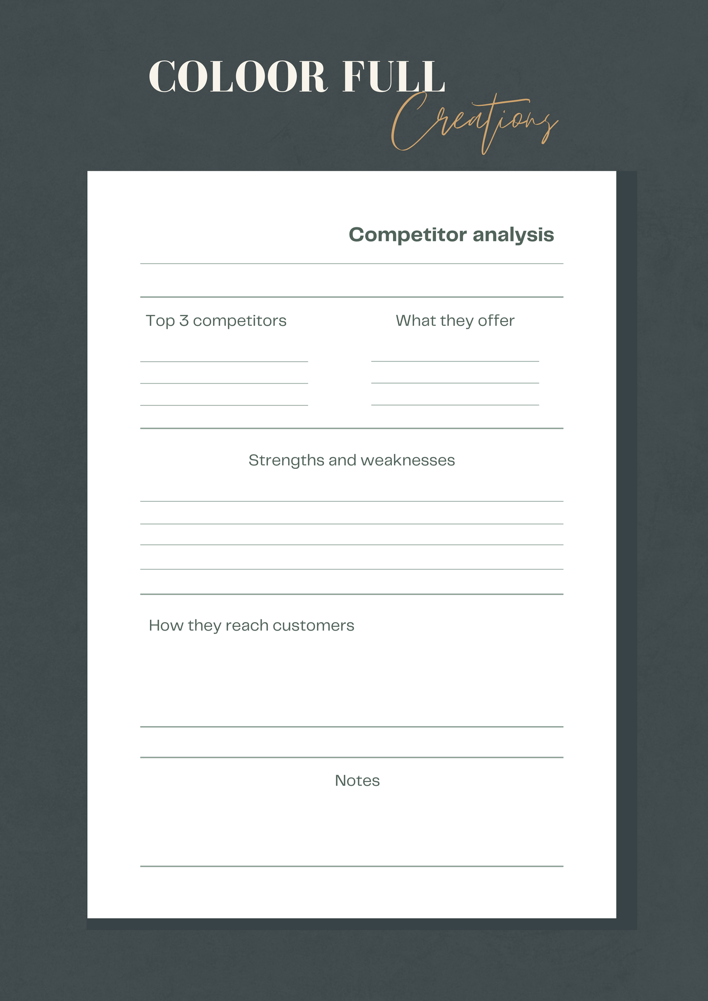 2026 Business Planner PDF – 70 Pages Digital Download