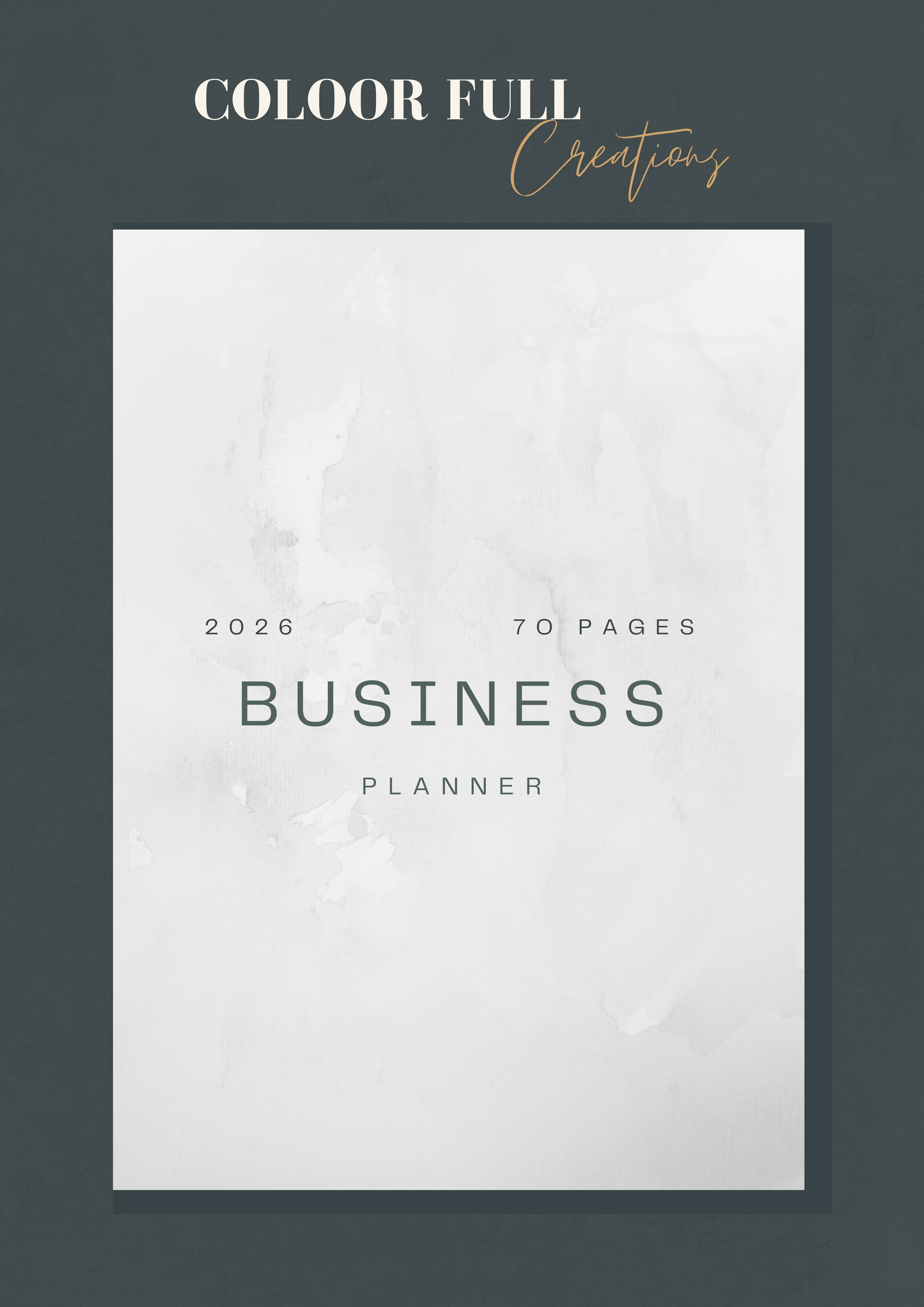 2026 Business Planner PDF – 70 Pages Digital Download
